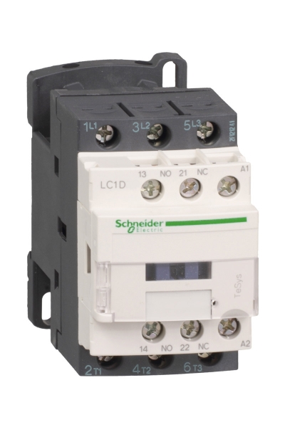 Schneider LC1-D09B7 24VAC 4kW 1NA+1NK Kontaktör Schneider LC1-D09B7 24VAC 4kW 1NA+1NK Kontaktör